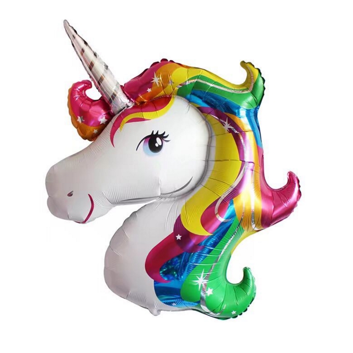 Bong bóng cầu vồng hình kì lân trang trí tiệc sinh nhật cho bé