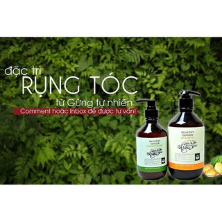Cặp dầu gội +xả Gừng
