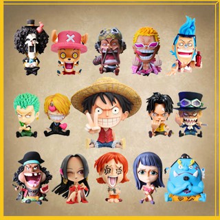 Mô Hình Chibi các nhân vật One Piece Mô Hình Băng mũ rơm Luffy , ACE , Sabo Thất Vũ Hải Tượng Figure