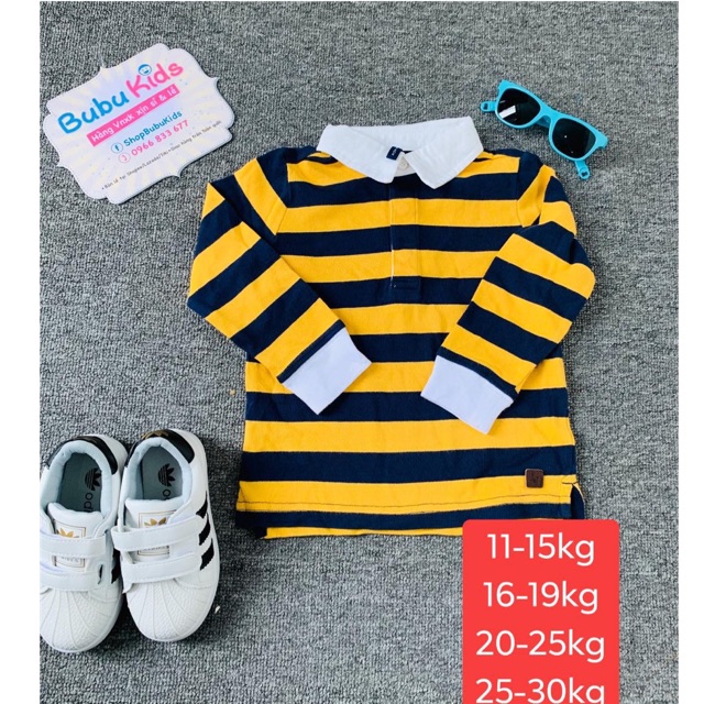 Áo thun len bé trai hàng hiệu Janie&Jacks sale đậm