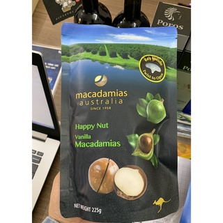 Hạt macadamia australia vanilla happy nut 225g úc - date 10/2023