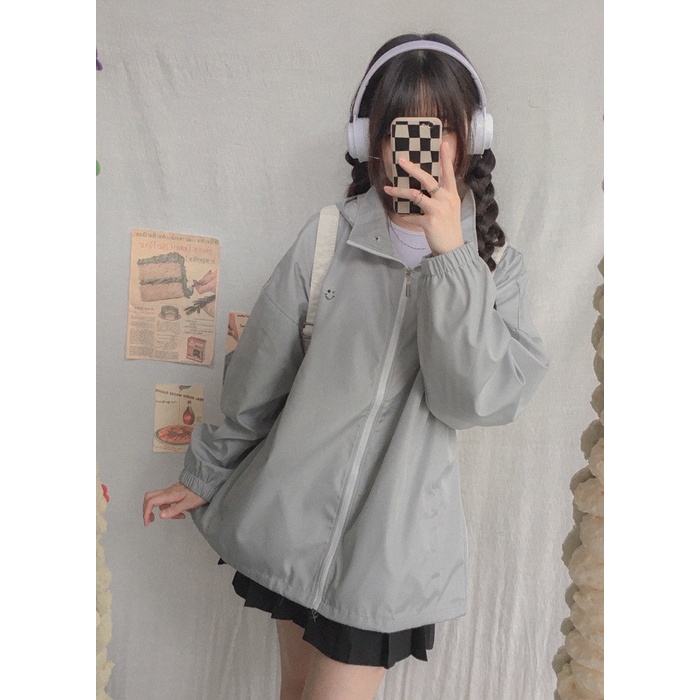 Áo khoác dù Jacket Nam Nữ cao cấp - nón/mũ tháo rời - form rộng Hàn Quốc trẻ trung năng động AK02
