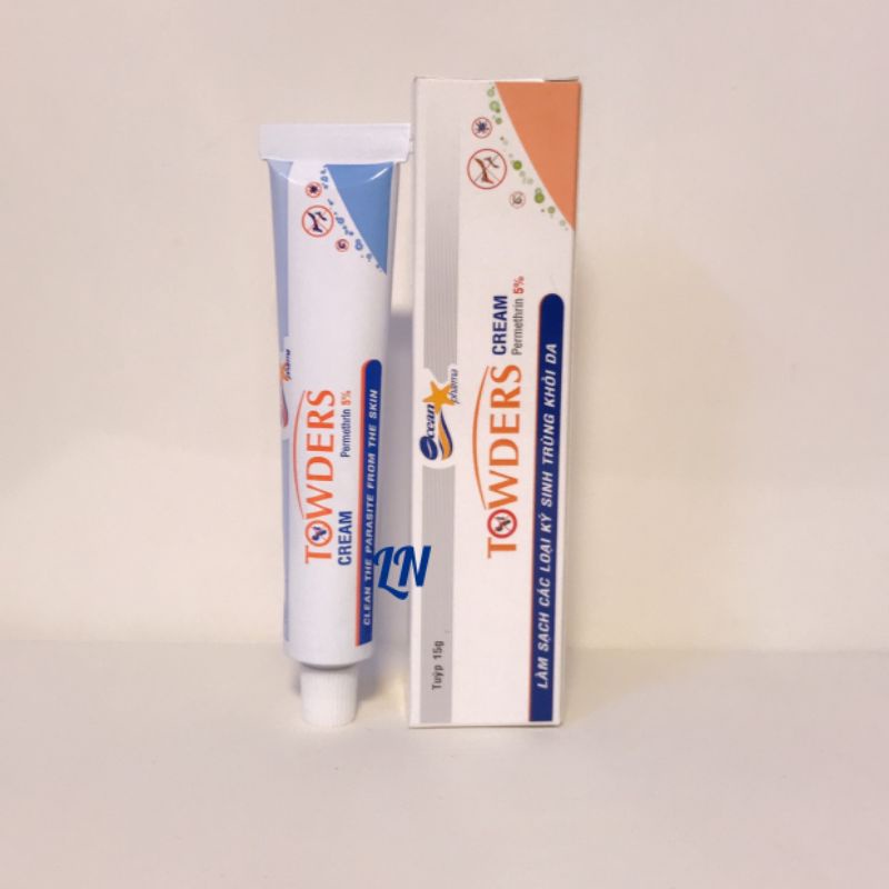 Kem loại sạch ghẻ, chấy rận, ký sinh trùng Towders cream