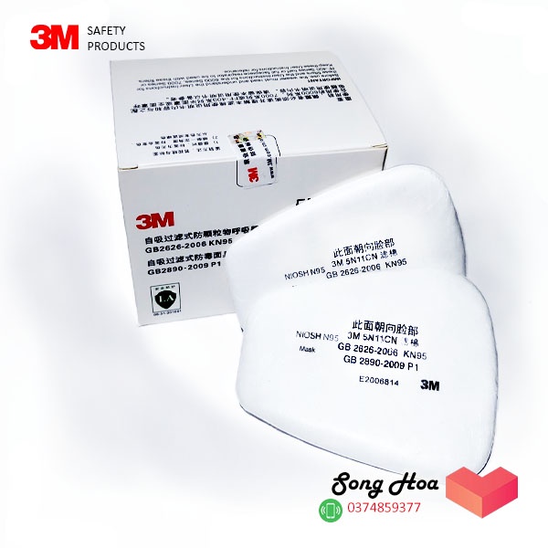 10 miếng bông lọc bụi 3M 5N11 [mua tối thiểu 20 hộp]