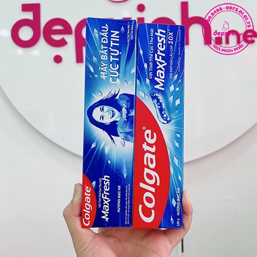 Kem đánh răng Colgate Maxfresh Ngừa sâu răng hương Bạc hà 180g