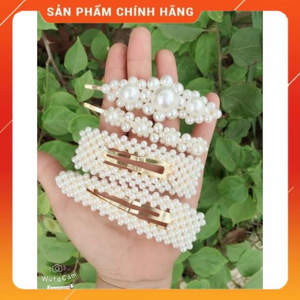 Set 4 Kẹp Tóc Đính Ngọc Hàn Quốc Cực Xinh