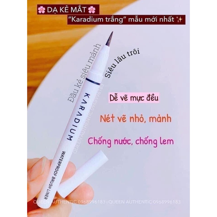 Kẻ Mắt KARADIUM Siêu Mảnh Chống Nước Hàn Quốc Mẫu Mới