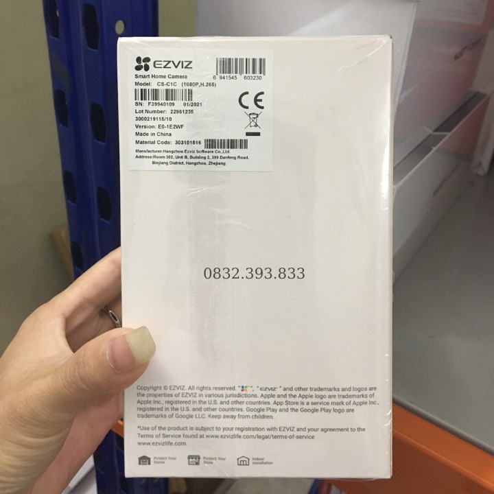 Camera wifi trong nhà Ezviz CS-C1C-B 2.0Mp đàm thoại 2 chiều - HÀNG CHÍNH HÃNG
