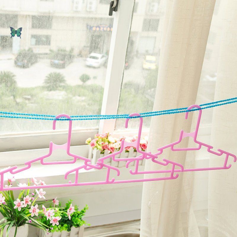 Windproof Clothesline Outdoor Travel Retractable Rope Washing line 5m