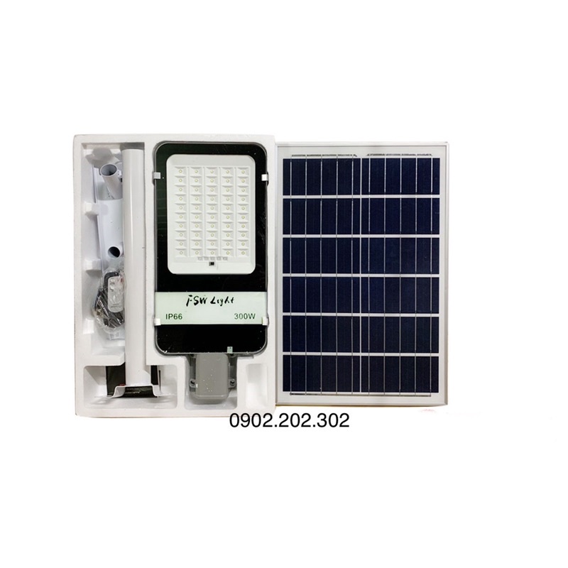 ⚡️ Đèn đường Năng Lượng Mặt trời 300W cao cấp. FSW-300w siêu sáng
