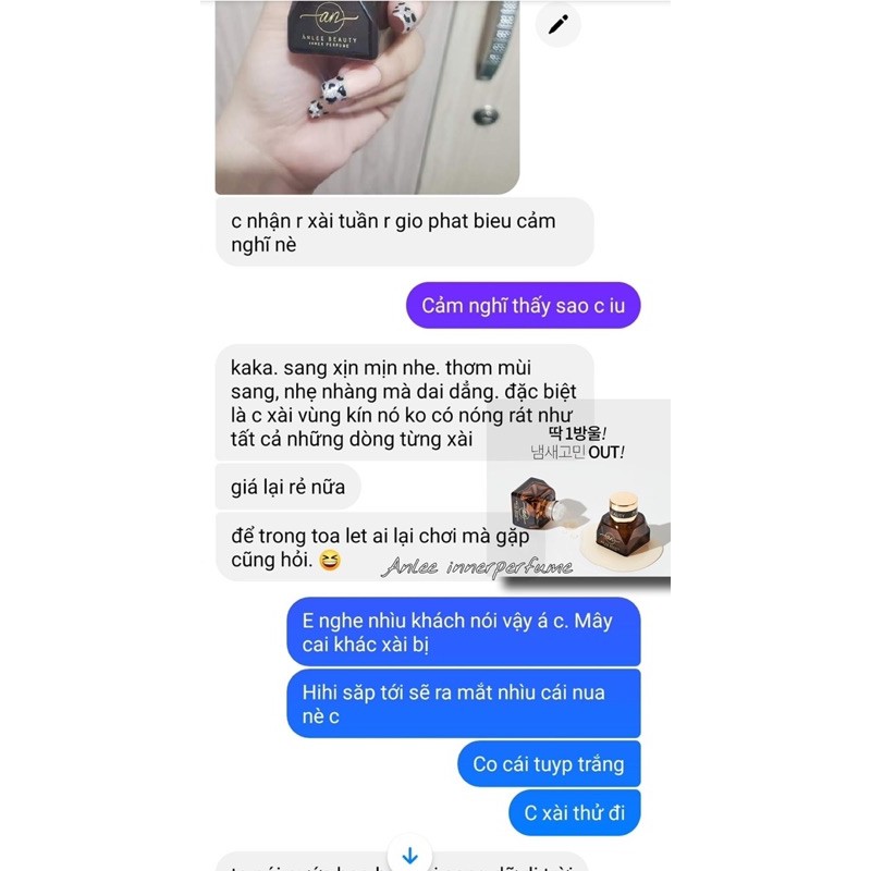 Nước hoa vùng kín Anlee Beauty