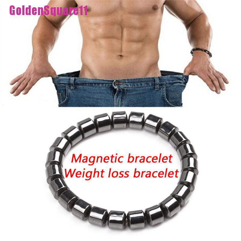 Vòng Đeo Tay Đá Hematite Từ Tính Giúp Giảm Cân Hiệu Quả