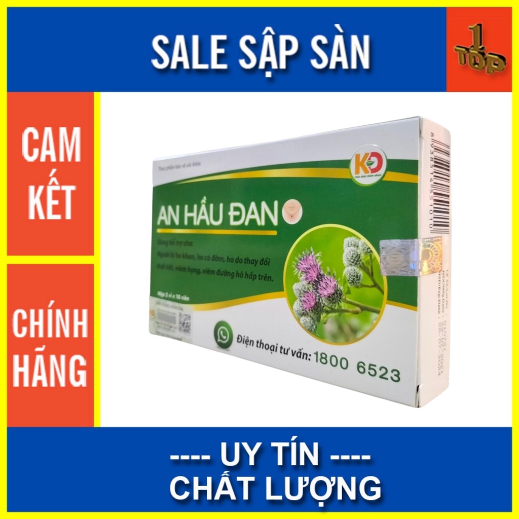 Viên Ngậm AN HẦU ĐAN Hộp 20 viên  MUA 6 TẶNG 1