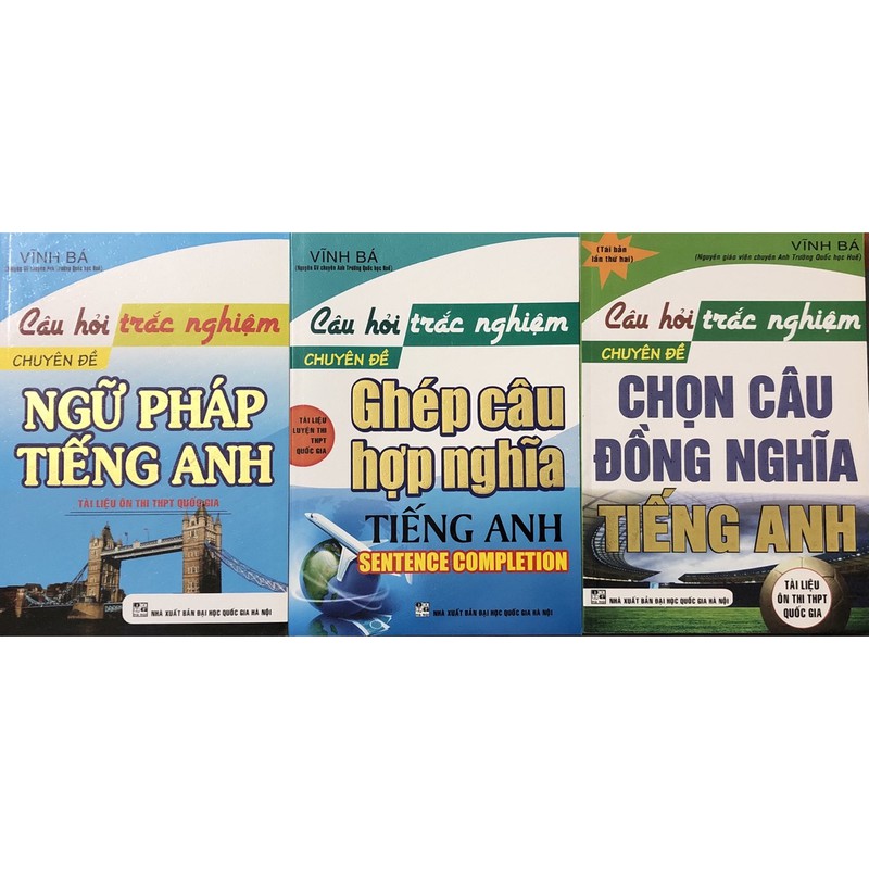 Sách - (Combo 3 cuốn) Câu Hỏi Trắc Nghiệm Tiếng Anh Theo Chuyên Đề