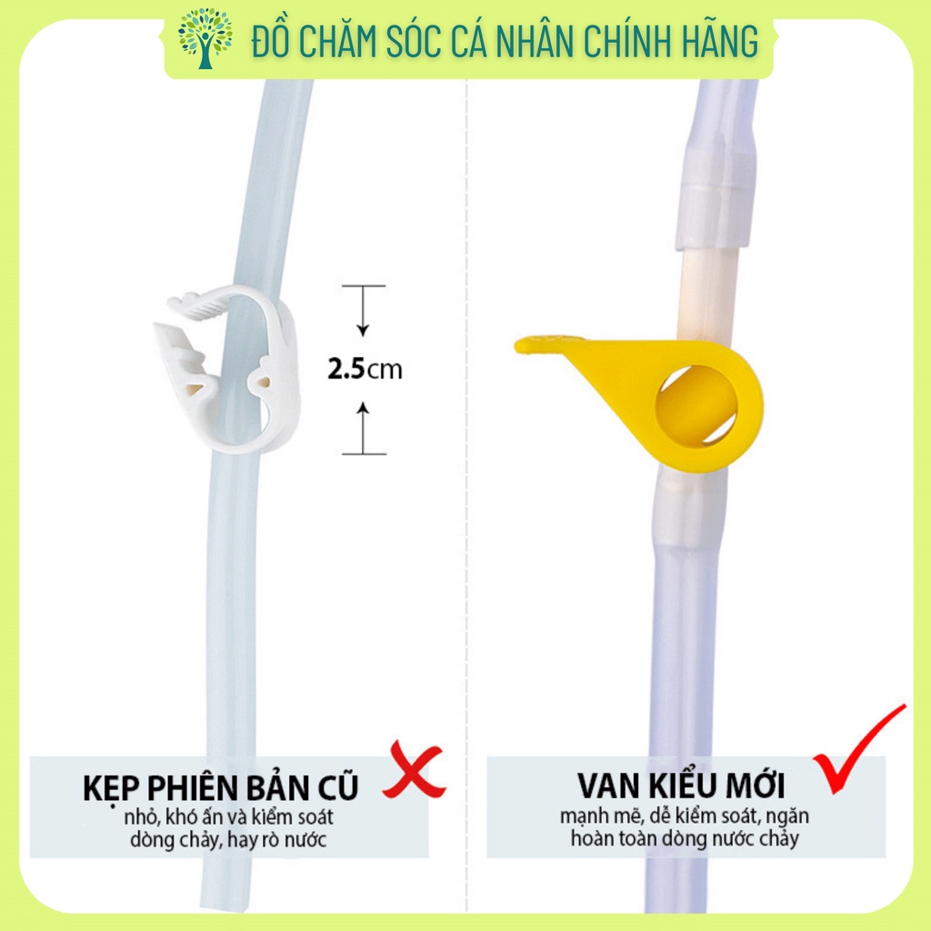 Bộ dây truyền và đầu truyền silicone enema thụt tháo đại tràng thải độc cà phê 2m