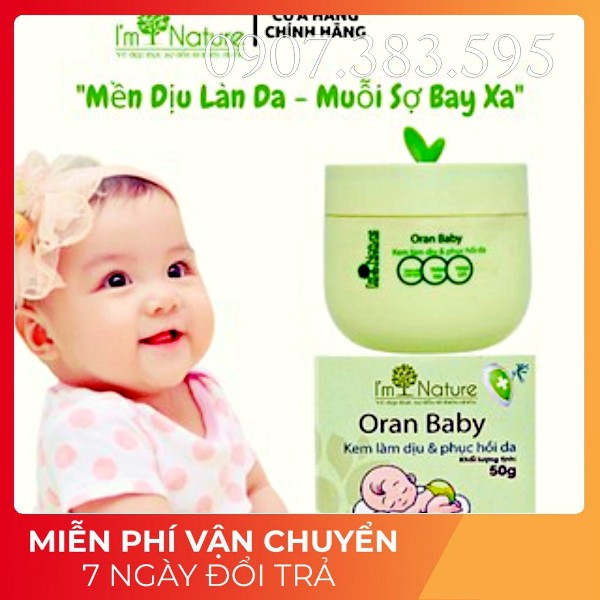 Kem Thảo Mộc Tránh Muỗi Cho Bé Oran Baby I'm Nature