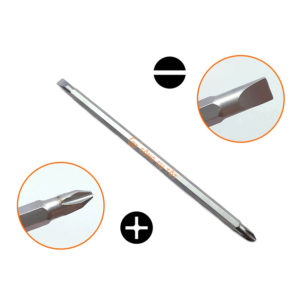 Tô vít đầu 2 cạnh và 4 cạnh dài 260mm