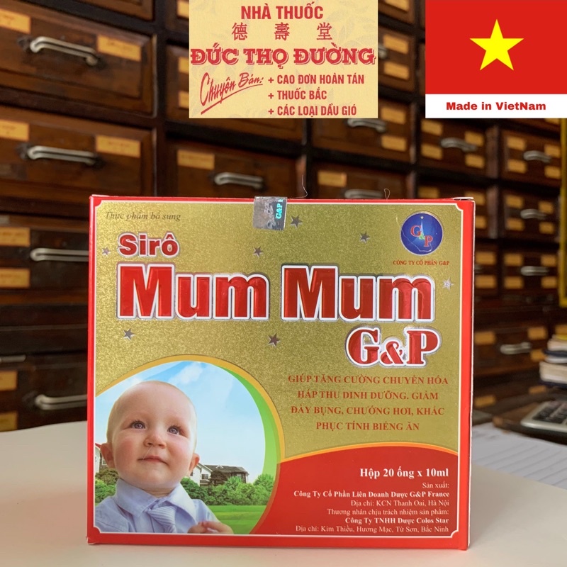 SIRO MUM MUM GP - giúp bé ăn ngon siro ĂN NGON TIÊU HOÁ KHOẺ GOLD