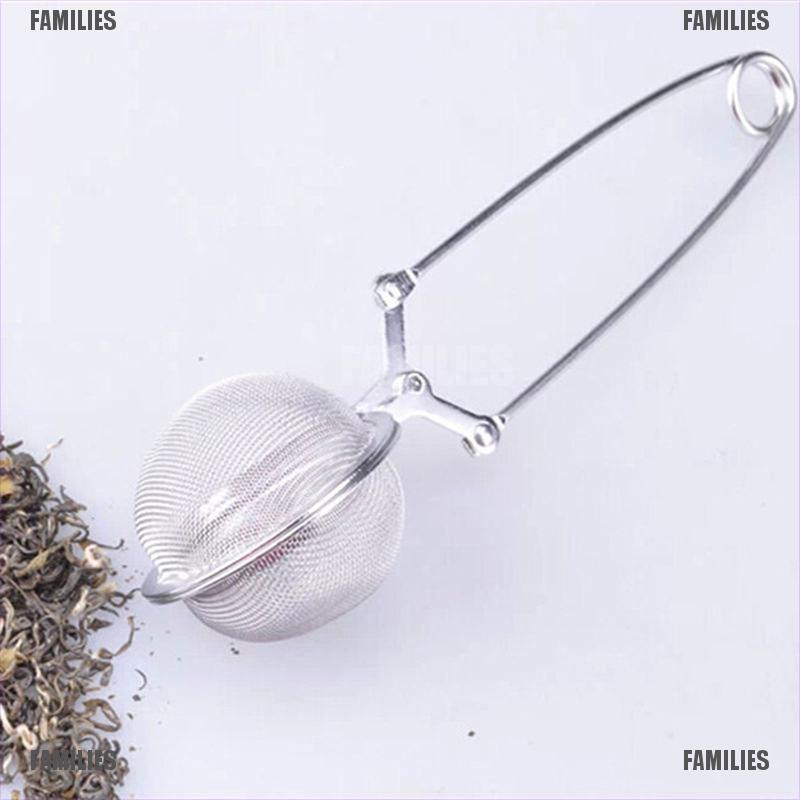 Dụng Cụ Lọc Trà Families. Stainless Steel Spoon Tea Ball Infuser Filter Leaf Herb Mesh Strainer