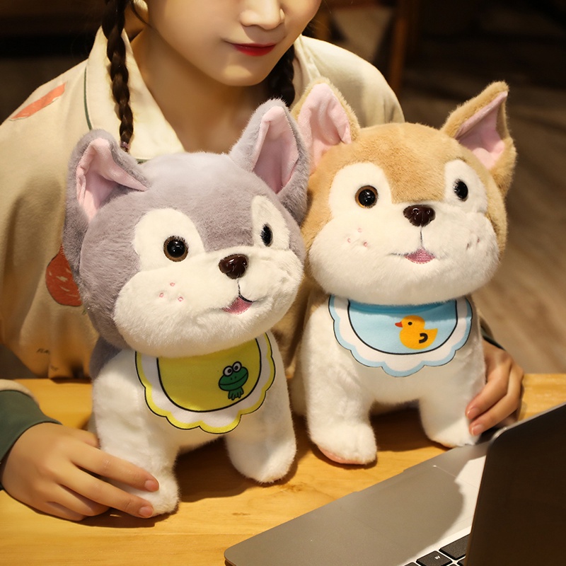 ❤Đồ chơi nhồi bông Hình Chó Mèo Hoạt Hình Dễ Thương 25/30cm