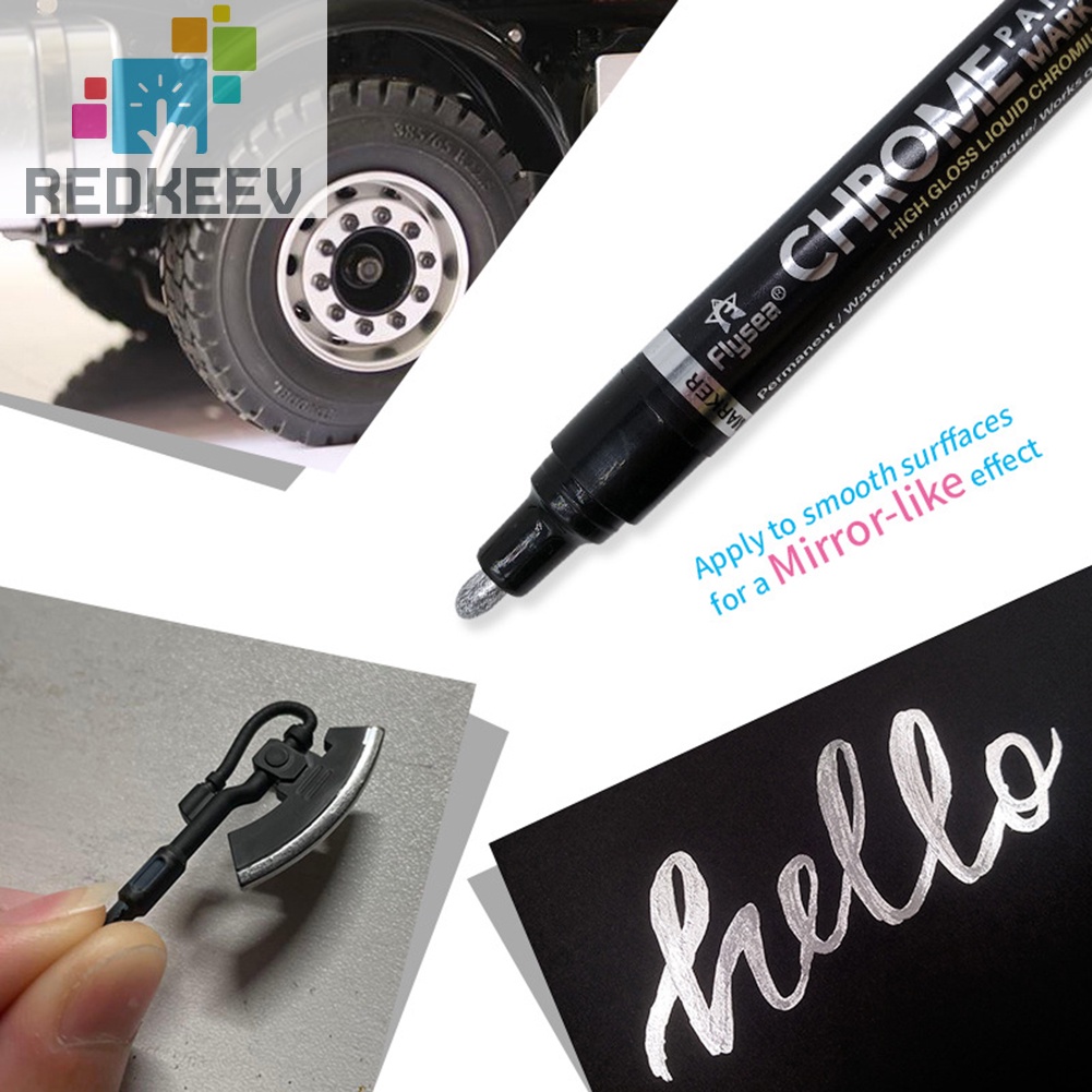 Bút lông tráng gương màu phản quang độc đáo DIY