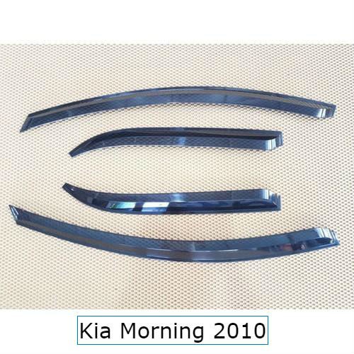 Kia Morning 2008-2009-2010 Vè che mưa ô tô nhựa đen, loại Dày ve mua o to