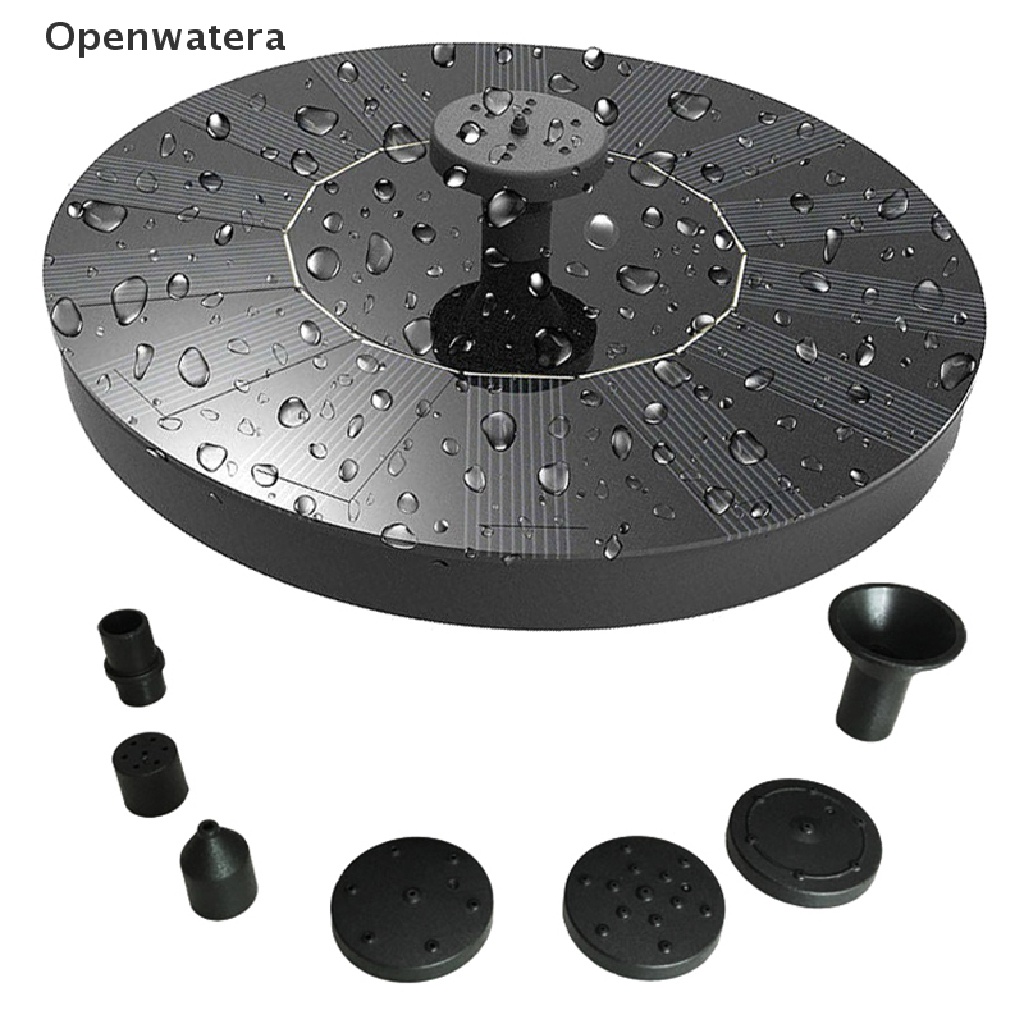 Openwatera Solar Powered Floating Bird Bath Water Fountain Outdoor Pond Pool Garden Patio VN