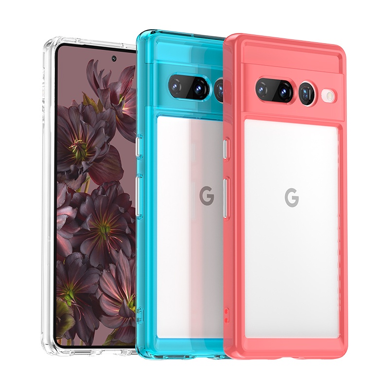 Ốp Điện Thoại TPU Silicon Viền Trong Suốt Chống Sốc Cho Google Pixel 7 Pro Pixel 7 Pro