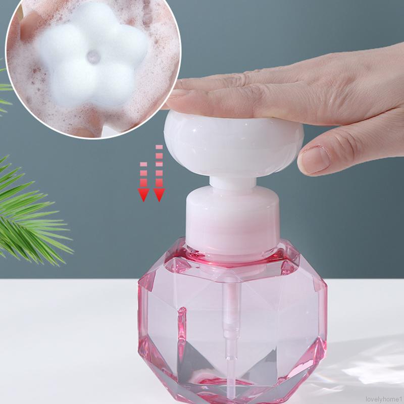Bình rỗng đựng xà phòng tạo bọt hình bông hoa bằng nhựa dung tích 300ml