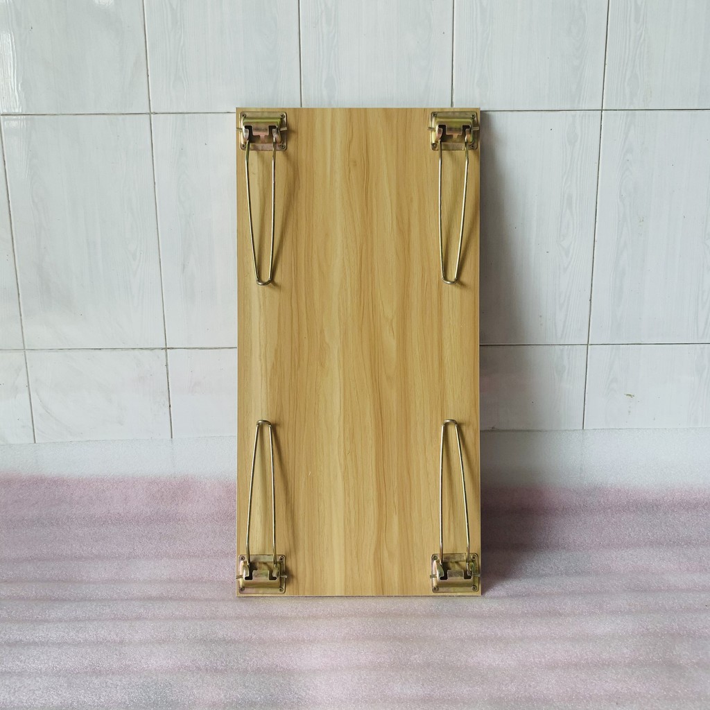 Bàn xếp học sinh [R40*D60*C30cm], mặt gỗ MDF màu vàng vân gỗ sồi nhập khẩu cao cấp, chân sắt chắc chắn