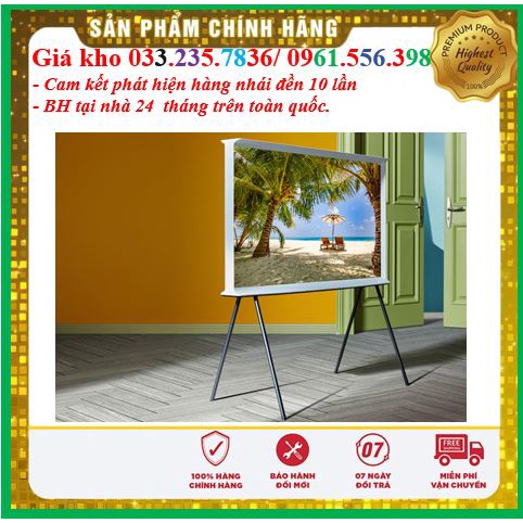 Smart Tivi Kiểu Chữ Có Chân The Serif QLED Samsung 4K 55 inch QA55LS01T - Chính hãng 100%