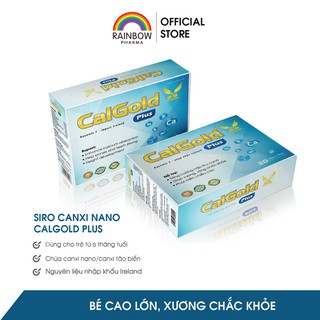 [NL NHẬP IRELAND]  Siro Canxi Nano giúp bé Cao lớn, Chắc khỏe xương - CALGOLD (Hộp 20 Ống)