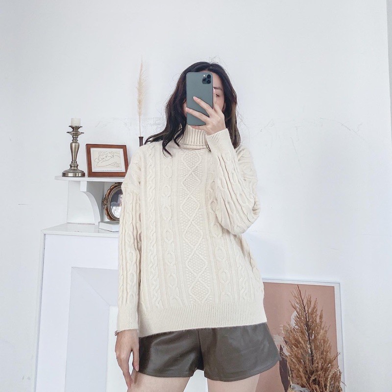 áo len Thừng cổ lọ | BigBuy360 - bigbuy360.vn