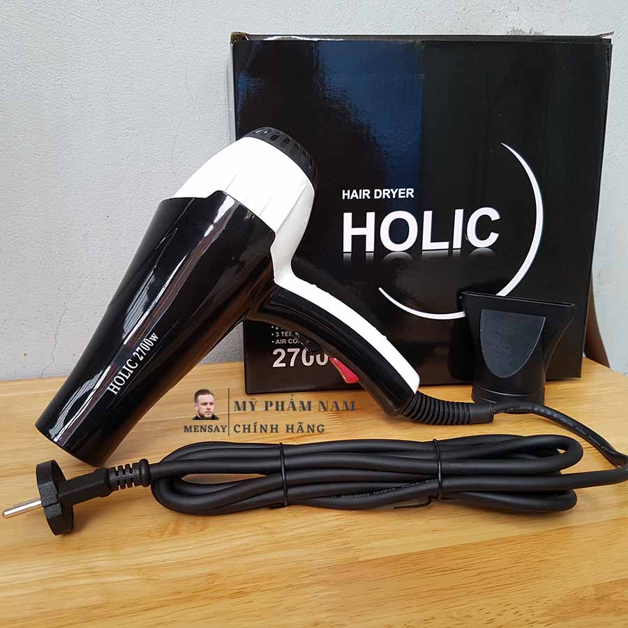 Máy sấy tóc Holic công suất lớn 2700W, 2 chiều nóng lạnh - chính hãng bảo hành 6 tháng