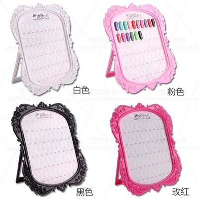 Bảng mẫu nhựa trưng dùng để gắn móng xem màu nail