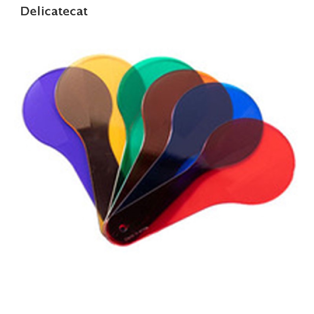 Set 6 thẻ màu bằng nhựa giúp bé học nhận biết màu sắc