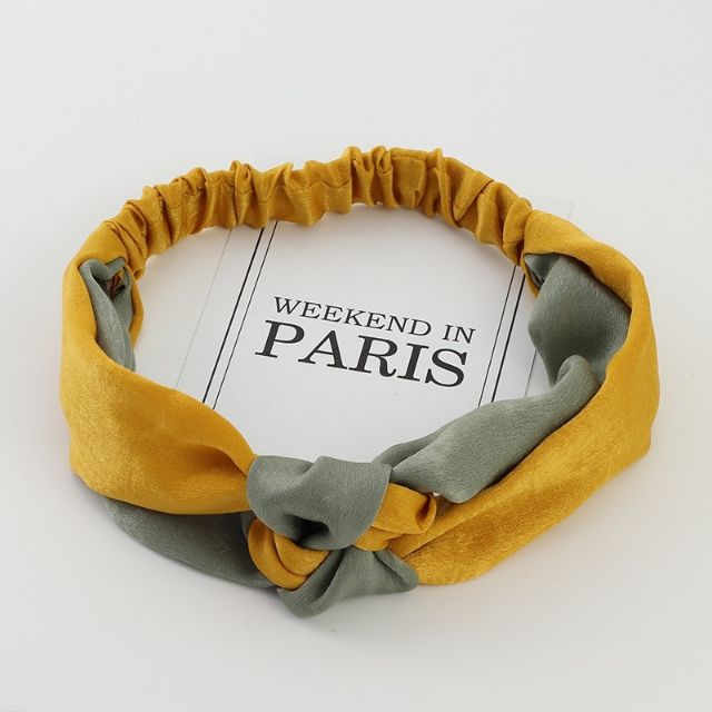 Băng Đô Thắt Nút Phối Màu Hàn Quốc Vintage Thời Trang