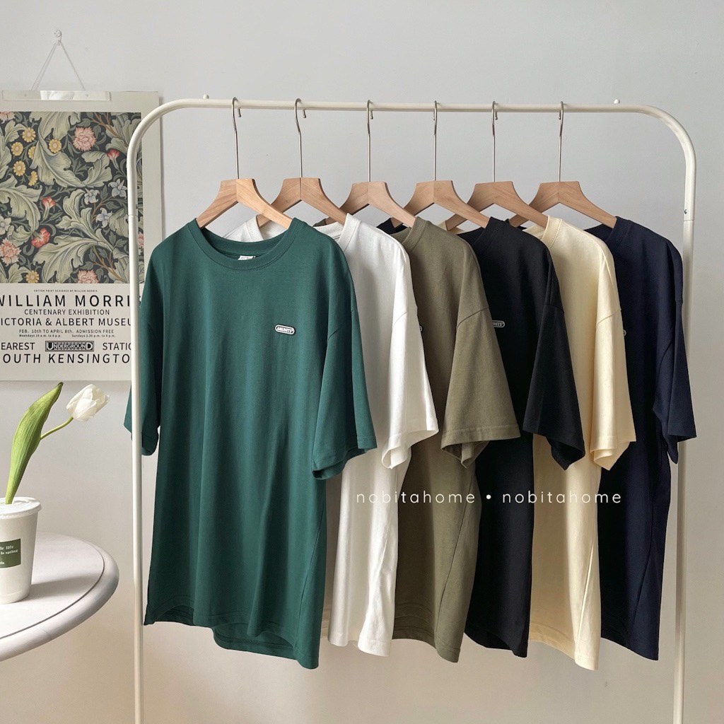 NOBITA HOME - áo thun tay ngắn form rộng 100% cotton 7593