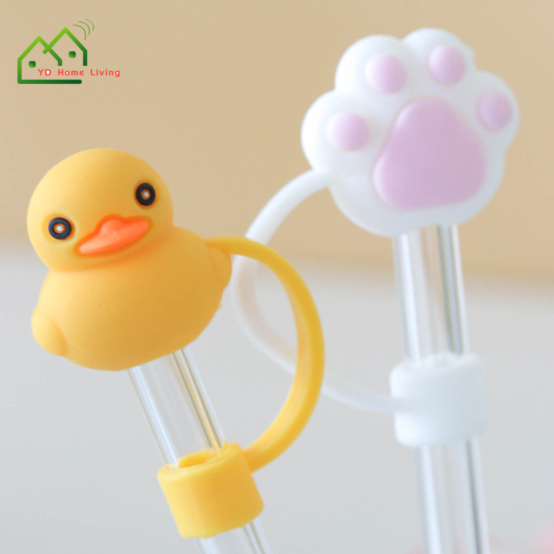 Chất liệu silicone Nắp cắm ống hút bằng thủy tinh đa năng Mũ rơm đa năng Phụ kiện cắm bụi rơm phổ biến