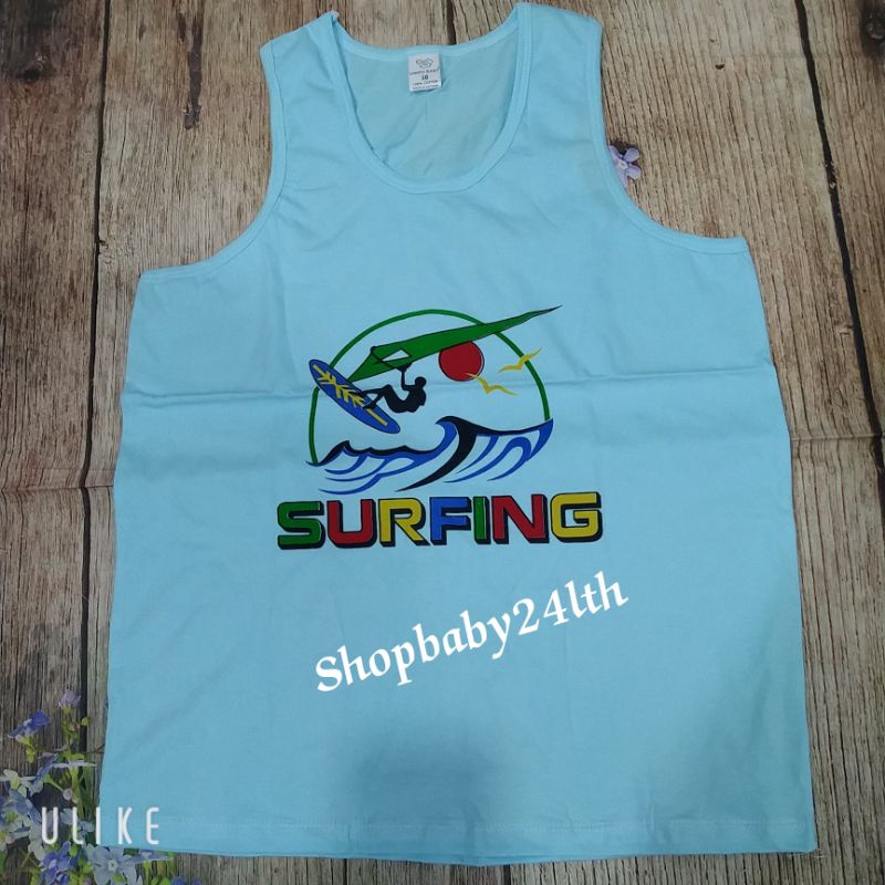 Áo thun 3 lỗ  cotton trắng, màu  mặc nhà cho bé size lớn (từ 40_60kg) hiệu UMRO