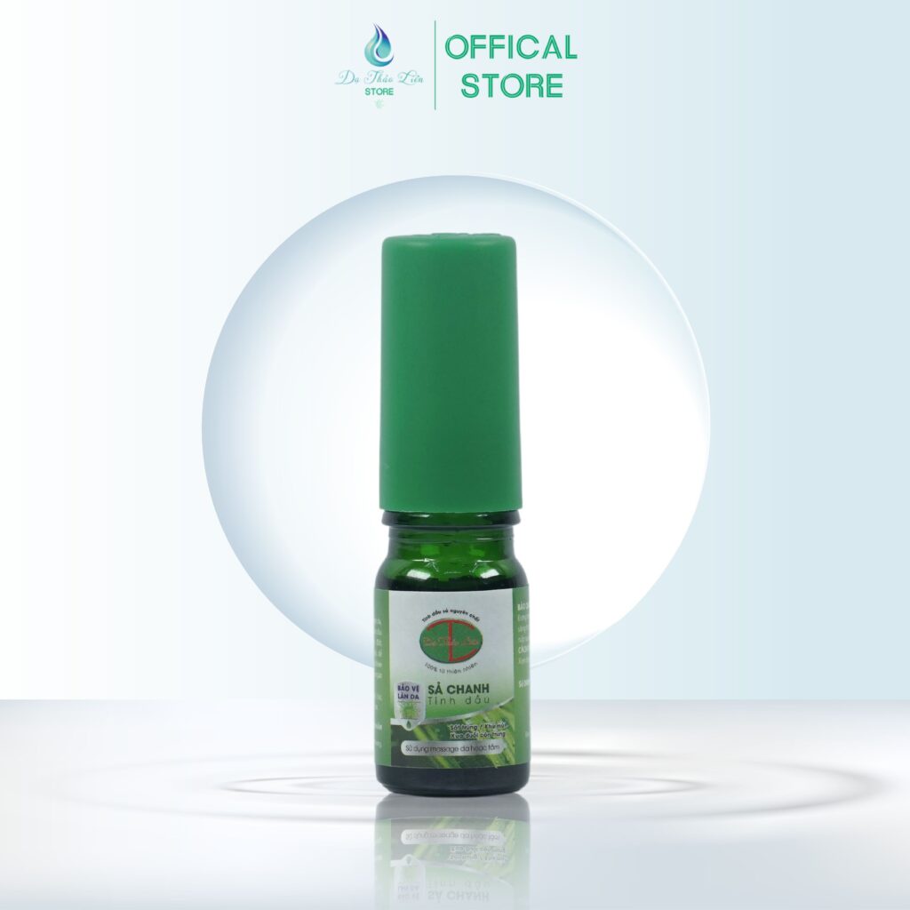 Tinh Dầu Xả Nguyên Chất 5ML Dạ Thảo Liên hống muỗi, xông phòng, khử khuẩn