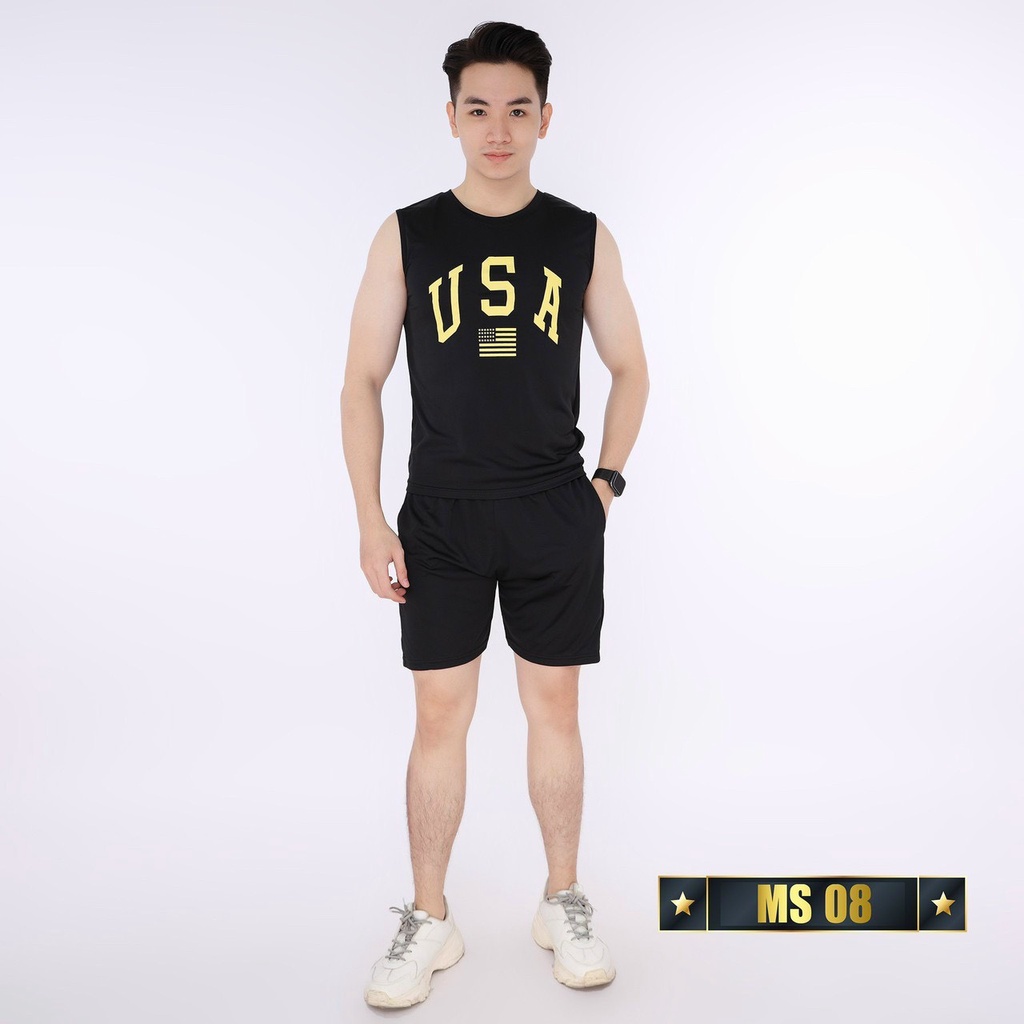 Đồ bộ nam vải thun cotton xuất xịn, chuẩn form thời trang cao cấp Hpfashion - DBNHP08