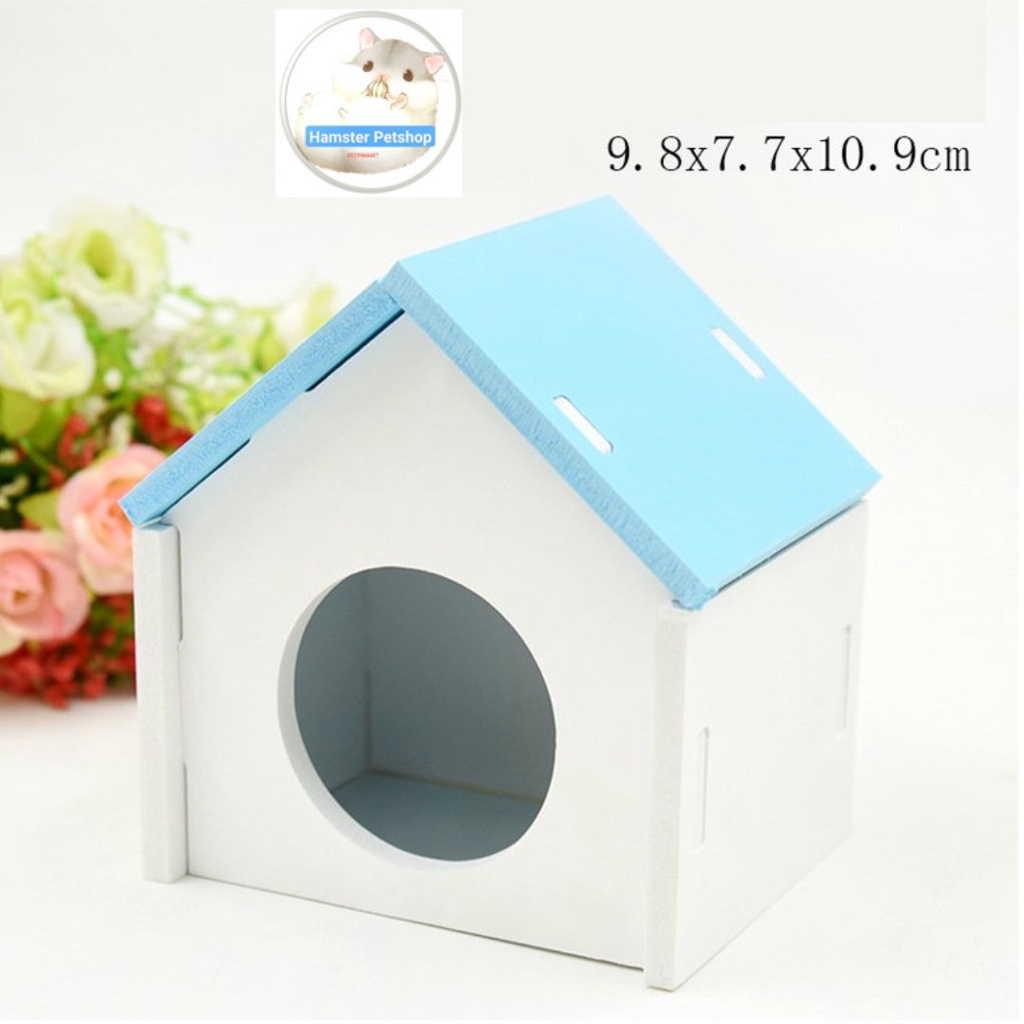 [Mã PET50K giảm Giảm 10% - Tối đa 50K đơn từ 250K] Nhà ngủ gỗ cho Hamster, sóc