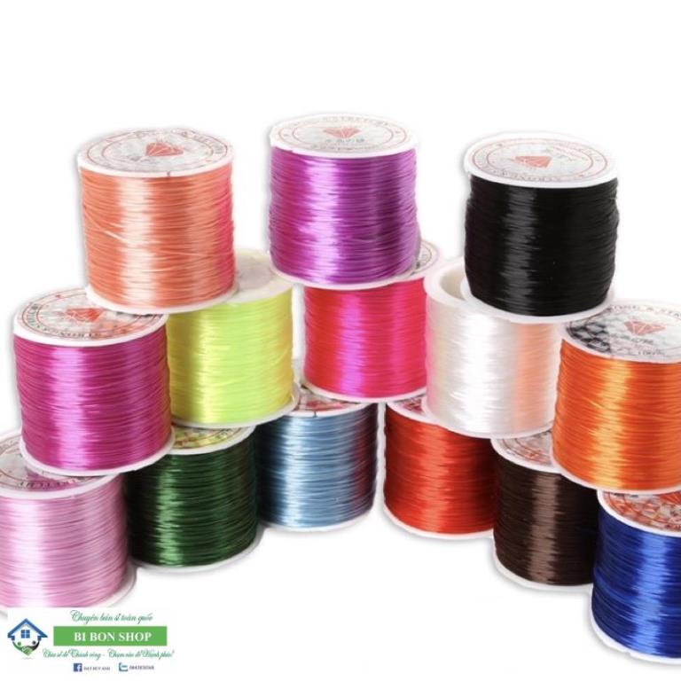 Chỉ Chun lụa co dãn Loại Đẹp - Dây Xâu Vòng tay, vòng gỗ, vòng đá - Hàng Loại 1