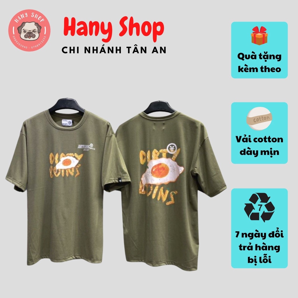 Áo thun unisex tay lỡ DIRTY COIN OPLA || hany shop