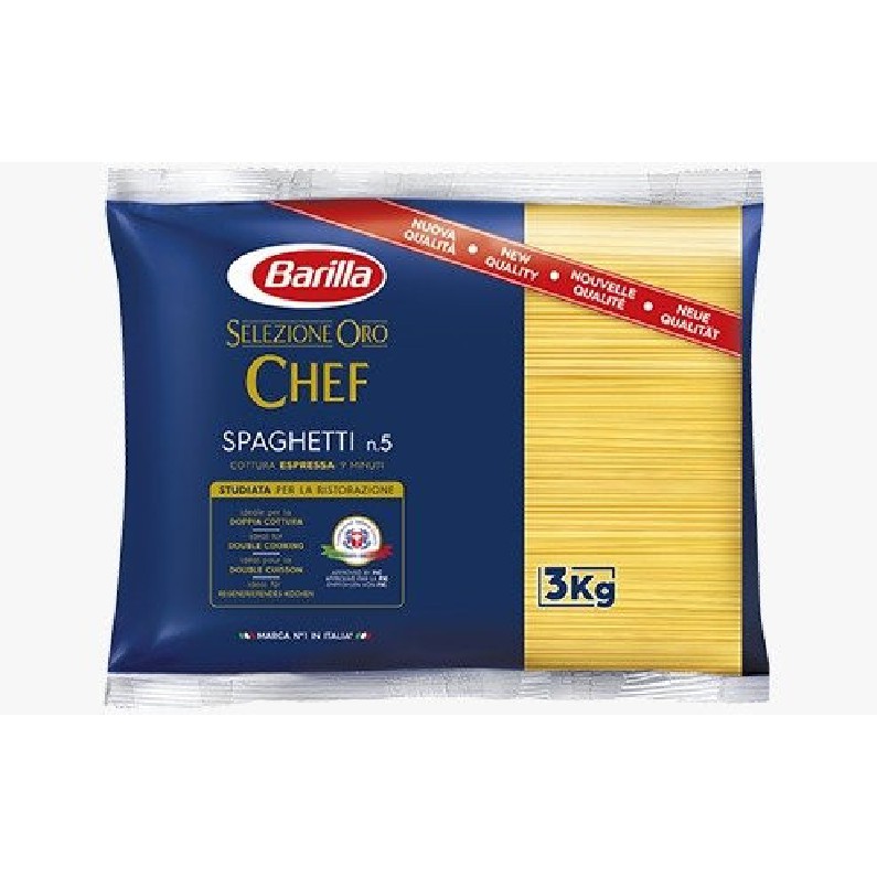 Mì Barilla sợi hình ống Spaghetti 3kg