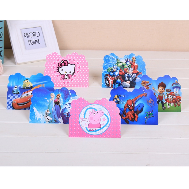 DISNEY Set 10 Tấm Thiệp Mời Sinh Nhật Bé In Hình Chuột Mickey