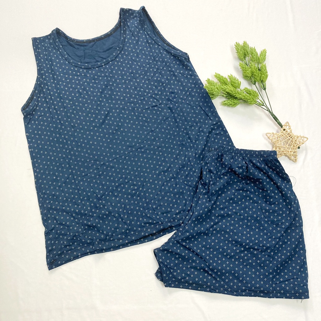 BỘ THUN LẠNH SÁT NÁCH CHO NỮ FREESIZE 50-57kg ĐỒ BỘ NGỦ BỘ MẶC NHÀ NỮ - BOSN