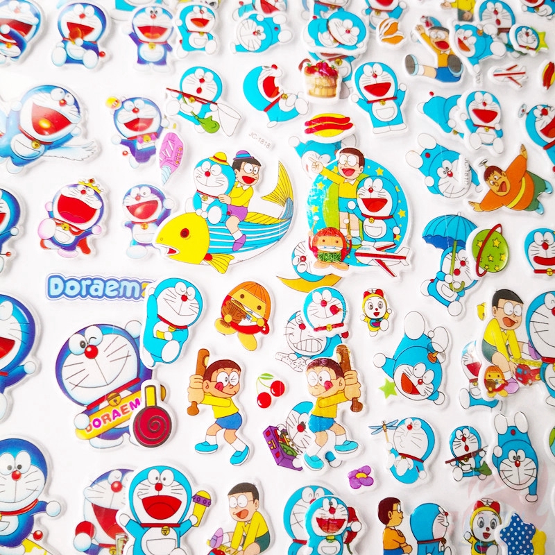 Set 1/5 Tấm Hình Dán Doraemon 3d Cho Bé