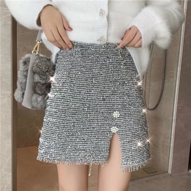 Chân váy sequin lấp lánh (có sẵn)